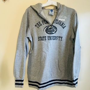 Grey and navy Penn State University hoodie